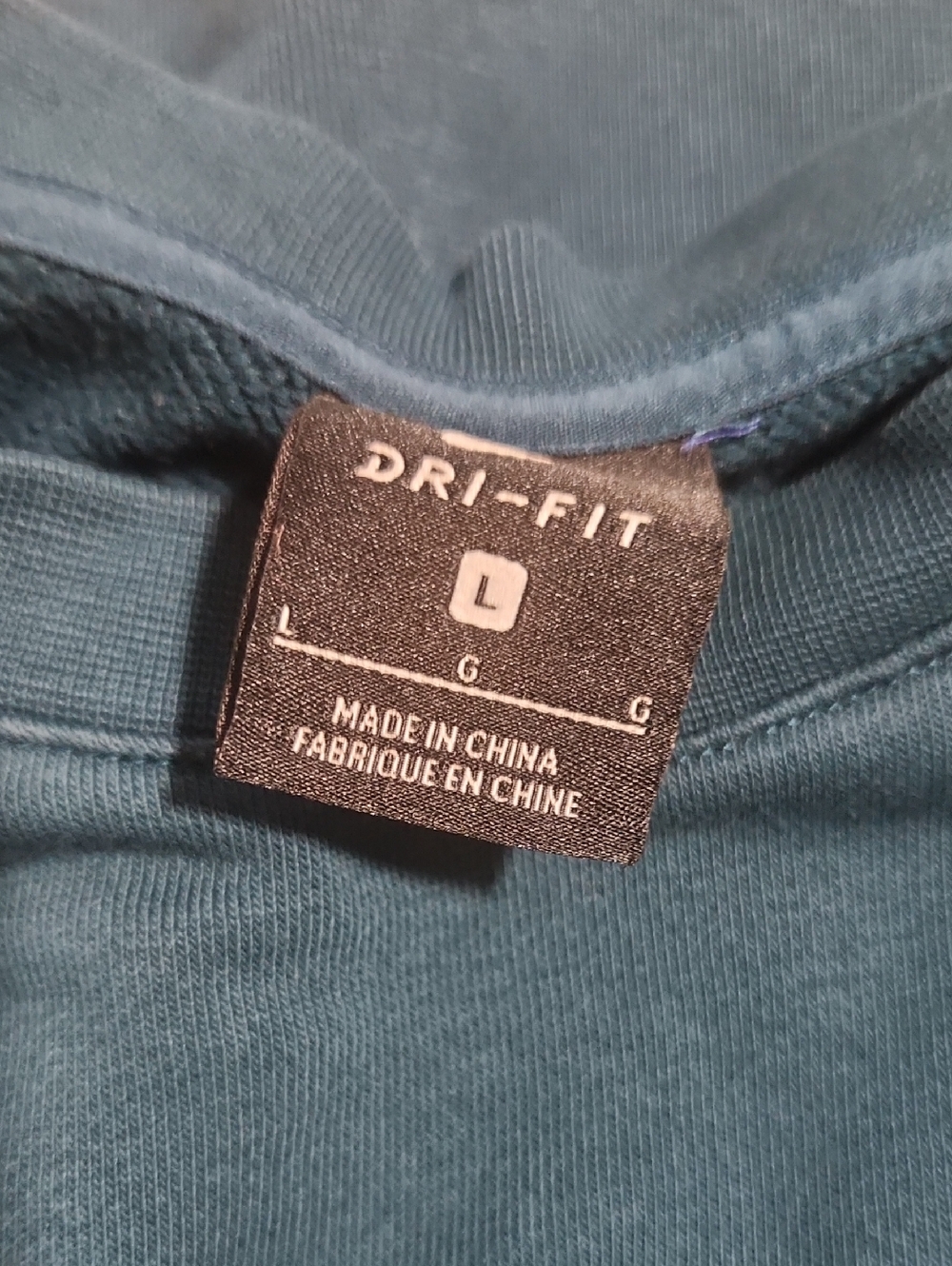 Nike Dri-fit Flocked Cropped Sweatshirt L - Picture 5 of 6